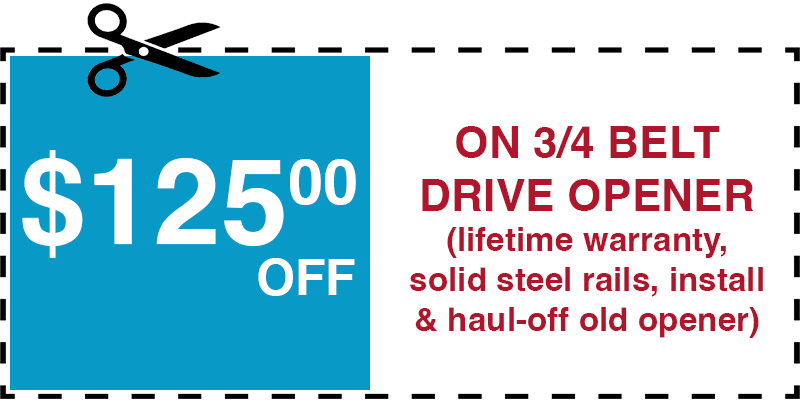 125 off garage door opener